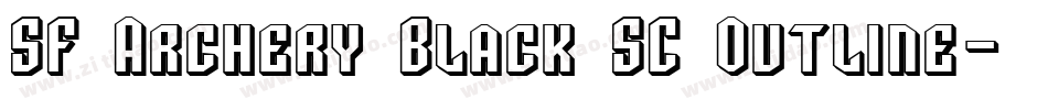 SF Archery Black SC Outline字体转换